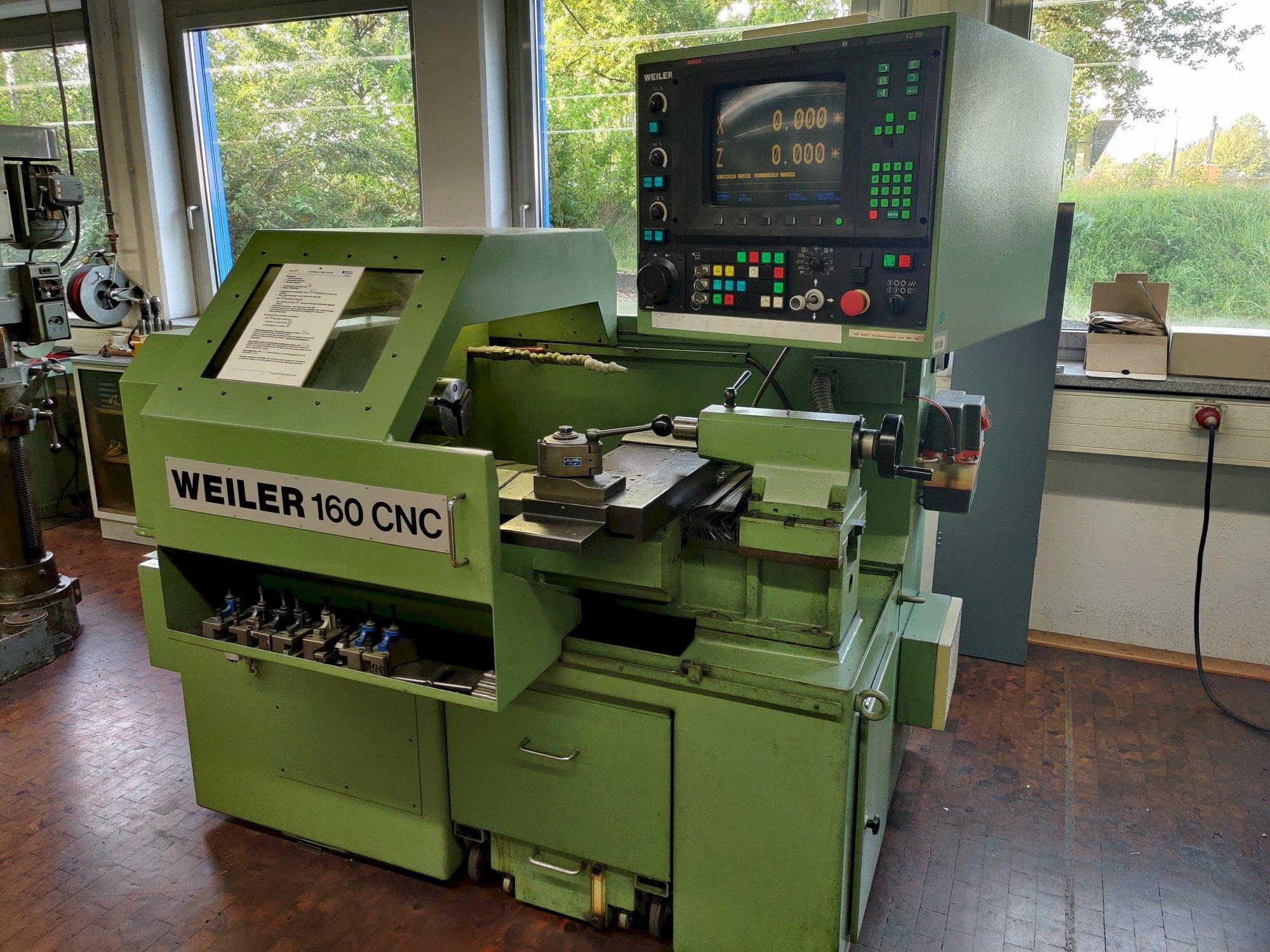 Vooraanzicht  van Weiler 160 CNC  machine