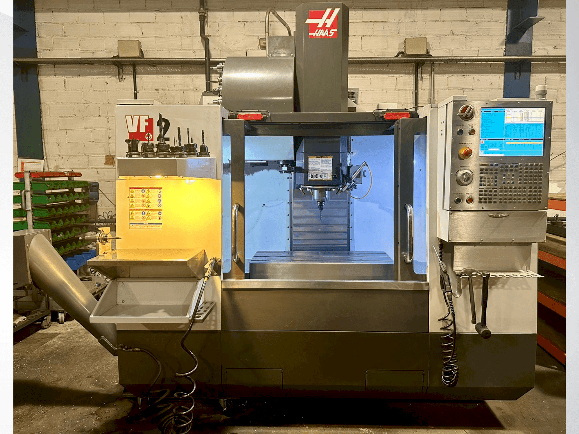 Vooraanzicht  van HAAS VF-2  machine