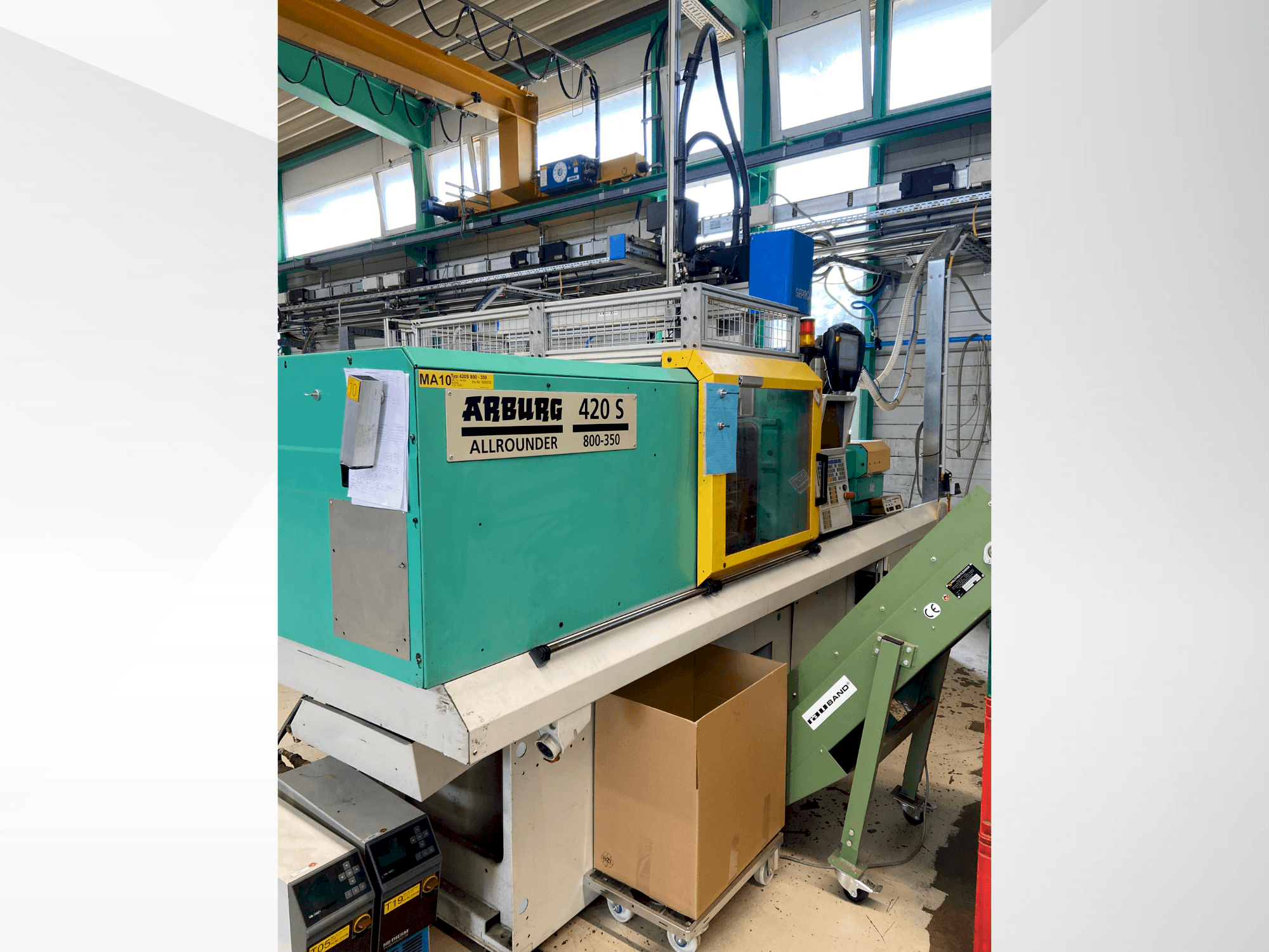 Vooraanzicht  van Arburg Allrounder 420 S 800-350  machine